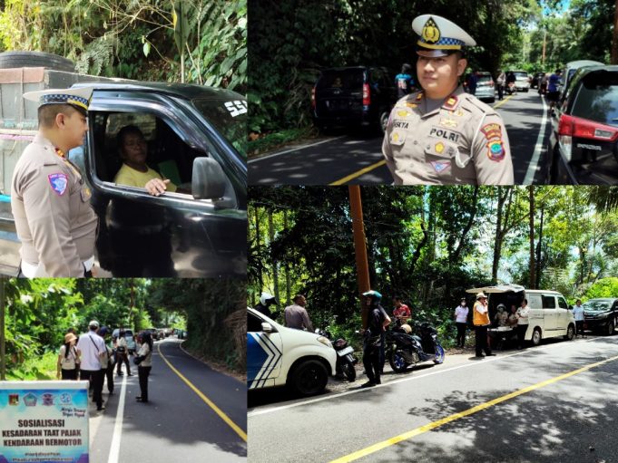Satlantas Polres Minahasa dan Bapenda Gelar Operasi Gabungan, Sasar Penunggak Pajak hingga Knalpot Brong