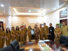 Bupati Robby Dondokambey Terima Kunjungan Tim Inspektorat Provinsi Sulut, Perkuat Sinergi Pengawasan