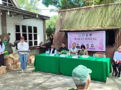 Sekda Lynda Watania Hadiri Bakti Sosial Kejati Sulut dan Rapat Pleno Srikandi Jaga Desa