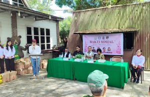Sekda Lynda Watania Hadiri Bakti Sosial Kejati Sulut dan Rapat Pleno Srikandi Jaga Desa