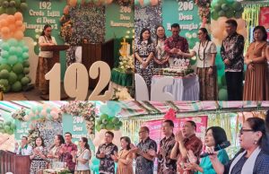Desa Ranowangko Dua Rayakan HUT ke-206 dan 192 Tahun Masuknya Injil, Wabup Vanda: Bangun Iman dan Karakter