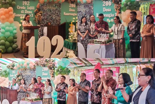 Desa Ranowangko Dua Rayakan HUT ke-206 dan 192 Tahun Masuknya Injil, Wabup Vanda: Bangun Iman dan Karakter