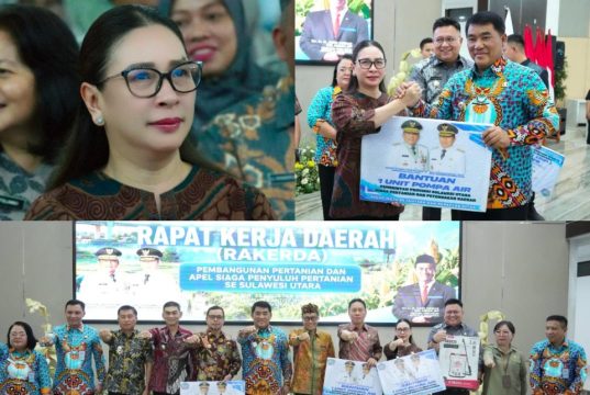 Wabup Vanda Sarundajang Hadiri Rakerda Pertanian Sulut, Terima Bantuan Alsintan dari Gubernur