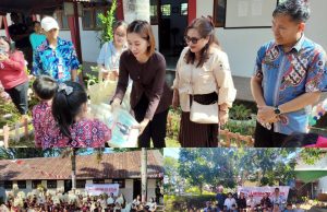 Lewat Tsunagu Japan Indonesia, Liony Mongi Bagikan 1.700 Paket ATK ke Pelajar Minahasa