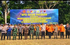 Lewat Apel Gelar Pasukan, Pemkab Minahasa Tegaskan Kesiapsiagaan Hadapi Karhutla