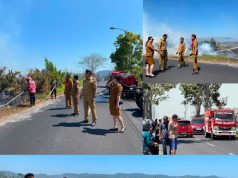 Kebakaran Lahan di Boulevard Tondano Dipadamkan, Camat Tondano Barat Imbau Warga Waspada