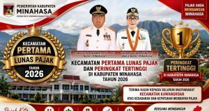 Jadi Pertama Lunas PBB-P2, Pemkab Minahasa Beri Apresiasi Kecamatan Kawangkoan