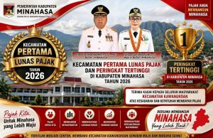 Jadi Pertama Lunas PBB-P2, Pemkab Minahasa Beri Apresiasi Kecamatan Kawangkoan