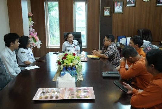 Perkuat Data Pembangunan, Wabup Vanda Sarundajang Terima Audiensi BPS Minahasa