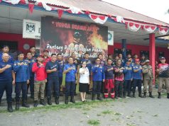 Sambangi Markas Damkar, Wabup Minahasa Salurkan Logistik untuk Personel Siaga Karhutla