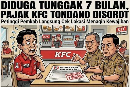 Diduga Tunggak 7 Bulan, Pajak KFC Tondano Disorot