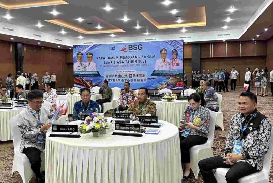 Hadiri RUPS-LB BSG, Bupati Robby Dondokambey Ikuti Pembahasan Penataan Direksi dan Komisaris